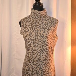 Animal Print turtleneck dress